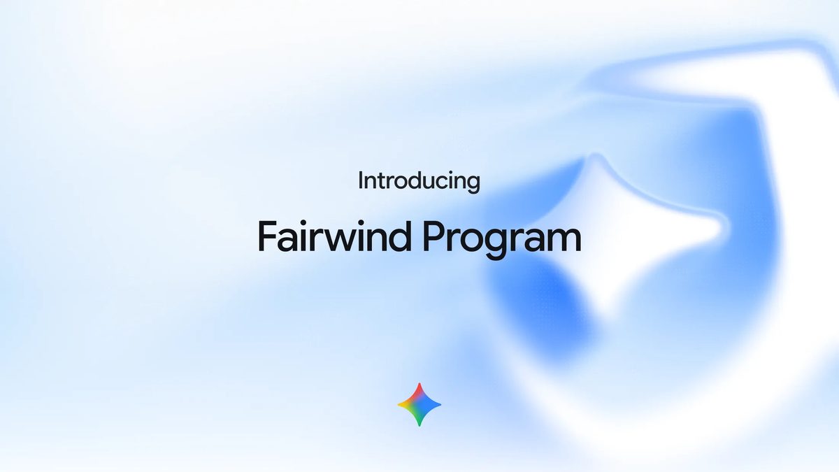 Fairwind Program announcement image (Google)